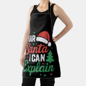 サンタ親愛ーIはクリスマスクリスマスの休日を説明できる エプロン (インサイチュ)