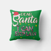 サンタ親愛、クリスマスの枕を説明できる クッション (裏面)