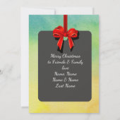 サンタ親愛/クリスマス引用文/両面カード/水彩色 シーズンカード (裏面)