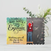 サンタ親愛/クリスマス/両面カード/水彩 シーズンカード (スタンド正面)