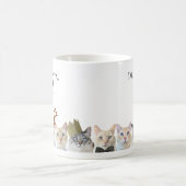 サンタ親愛、ニースを定義....かわいい猫たちクリスマス コーヒーマグカップ (中央)