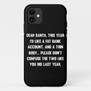 サンタ親愛、今年は太った銀行口座が欲しい。 iPhone 11 ケース