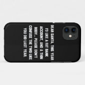 サンタ親愛、今年は太った銀行口座が欲しい。 Case-Mate iPhoneケース (裏面(横))