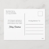 サンタ親愛、写真を撮ってみたよ シーズンポストカード (裏面)