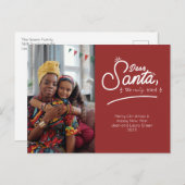 サンタ親愛、写真を撮ってみた シーズンポストカード (正面/裏面)