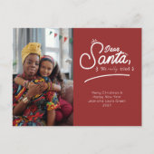 サンタ親愛、写真を撮ってみた シーズンポストカード (正面)