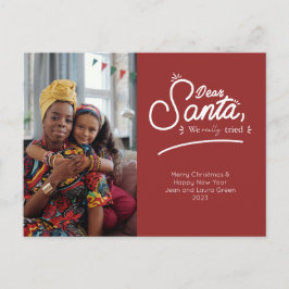 サンタ親愛、写真を撮ってみた シーズンポストカード