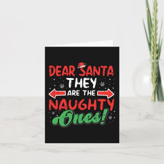 サンタ親愛・彼らいけなはクリスマスクリスマスの男性を カード (正面)