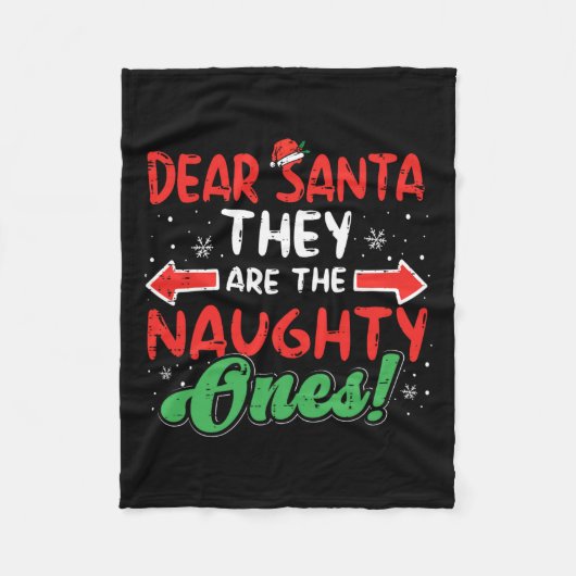 サンタ親愛・彼らいけなはクリスマスクリスマスの男性を フリースブランケット (正面)