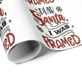 サンタ親愛、私はクリスマスの休日をフレームされた ラッピングペーパー (ロールコーナー)