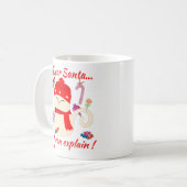 サンタ親愛...説明できるよ!おもしろいクリスマス猫 コーヒーマグカップ (正面左)