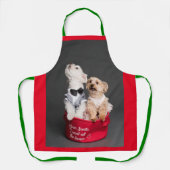 サンタ親愛、骨が全部欲しい エプロン (正面)