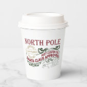 サンタ認可の北極ホットココアクリスマス 紙コップ (正面)