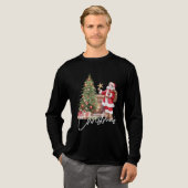 サンタ認定 - メリークリスマス トライブレンドTシャツ (正面全体)