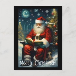 サンタ読さんのクリスマスツリー ポストカード