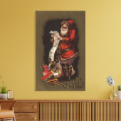 サンタ読さんの子どもリスト キャンバスプリント (インサイチュ (リビング))