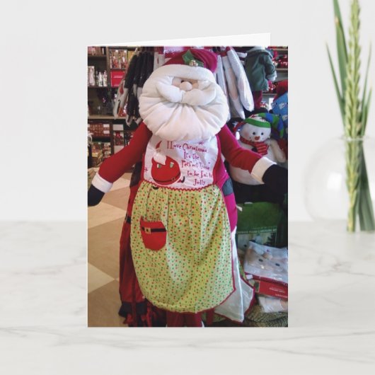 サンタ調理師のクリスマス シーズンカード (正面)