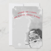 サンタ調理師ケータリングクリスマスカード シーズンカード (裏面)