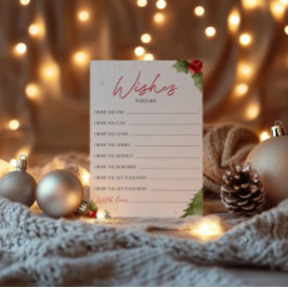 サンタ赤ちゃんシャワーがベビーカードを願う 招待状