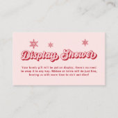 サンタ赤ちゃんシャワークリスマスディスプレイシャワー エンクロージャーカード (正面)