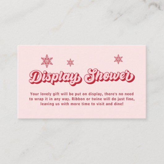 サンタ赤ちゃんシャワークリスマスディスプレイシャワー エンクロージャーカード (正面)