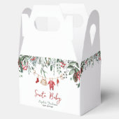 サンタ赤ちゃんシャワークリスマスベビー服の冬 フェイバーボックス (オープン)