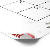 サンタ赤ちゃんシャワー期日カレンダー ポスター (角)