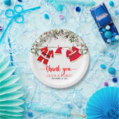 サンタ赤ちゃんシャワー、クリスマス赤ちゃんシャワー ペーパープレート (パーティー)