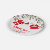 サンタ赤ちゃんシャワー、クリスマス赤ちゃんシャワー ペーパープレート (アングル)