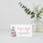 サンタ赤ちゃん服クリスマスおむつラッフル エンクロージャーカード (スタンド正面)