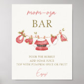 サンタ赤ちゃん服ボーイ赤ちゃんシャワー桃佐バー ポスター (正面)