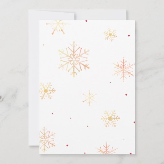 サンタ赤ちゃん衣冬クリスマスベビーシャワー 招待状 (裏面)