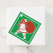 サンタ赤と白クロース フェイバータグ (インサイチュ)