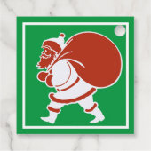 サンタ赤と白クロース フェイバータグ (裏面)