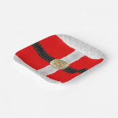 サンタ赤と白スーツ🎅🏻クリスマスパーティー ペーパープレート (傾斜あり)