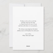 サンタ赤と白ヒードホモダンリデイ シーズンカード (裏面)