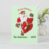 サンタ走ーのクリスマスモノグラム 招待状 (スタンド正面)