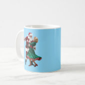 サンタ踊り コーヒーマグカップ (正面左)