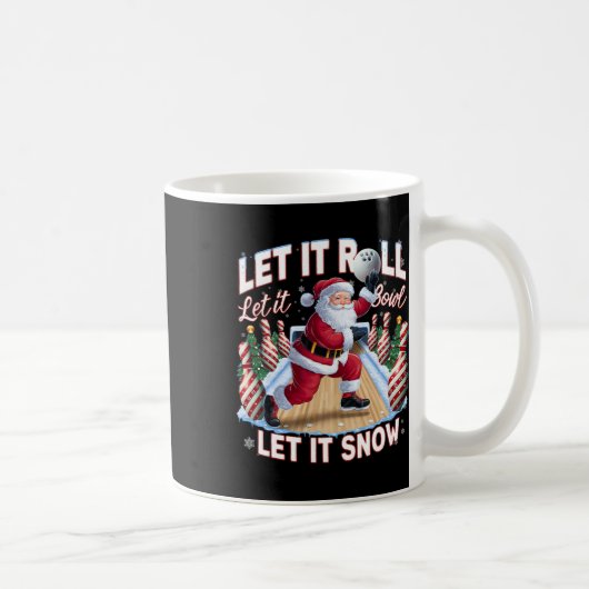 サンタ転がクリスマスボーリングを盛り上げる コーヒーマグカップ (右)