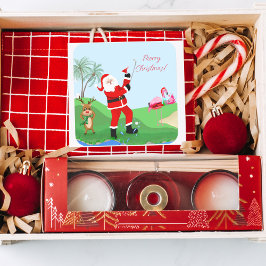 サンタ遊がマルティーニパーティーで水から出た スクエアシール