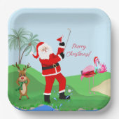 サンタ遊がマルティーニパーティーで水から出た ペーパープレート (正面)