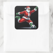 サンタ遊さんのサッカー スクエアシール (バッグ)