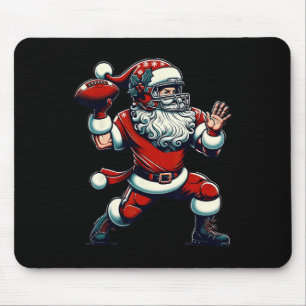 サンタ遊のアメリカンフットボールのクリスマスウィメンズ マウスパッド