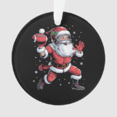 サンタ遊のアメリカンフットボール・クリスマス オーナメント (正面)