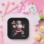 サンタ遊のアメリカンフットボール・クリスマス ペーパープレート (パーティー)