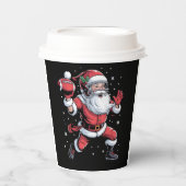 サンタ遊のアメリカンフットボール・クリスマス 紙コップ (正面)
