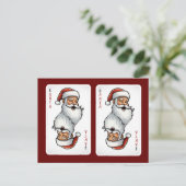 サンタ遊のクリスマスカード ポストカード (スタンド正面)