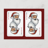 サンタ遊のクリスマスカード ポストカード (正面)