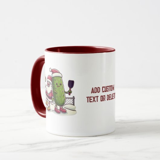 サンタ遊のスピックボールスポーツ愛好家コートギフト マグカップ (正面左)