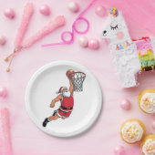 サンタ遊のバスケットボールクリスマススポーツ愛好家 ペーパープレート (パーティー)